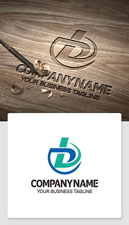 b型logo设计带bd的标志高端标志模版