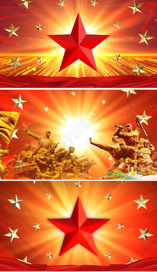 闪闪红星背景图背景视频|闪闪的红星(红星闪闪)经典儿歌背景