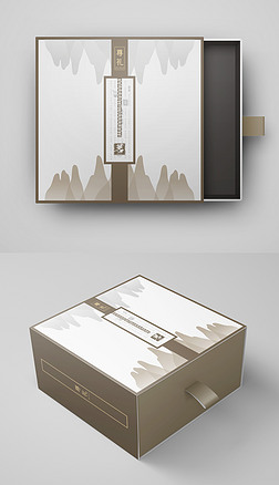 高档精品创意极简茶叶包装设计茶叶礼盒设计