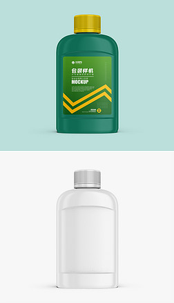 塑料瓶标设计效果图样机3