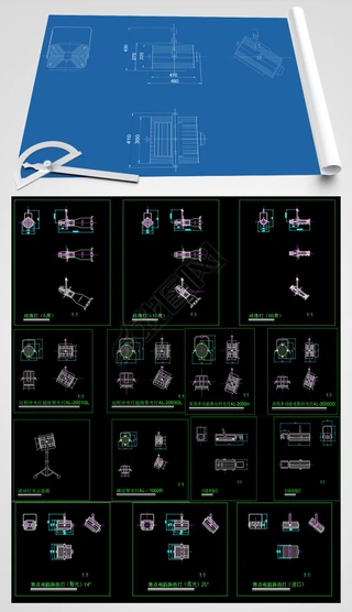 cad led灯其他|21款舞台灯具CAD图