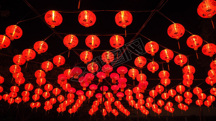 Red lanterns Chinese new year