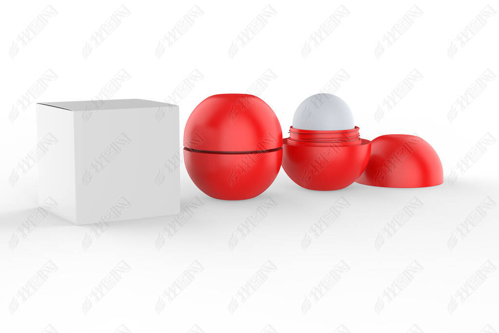 ⻬Lip Balm Mockupڰɫϡ3d˵