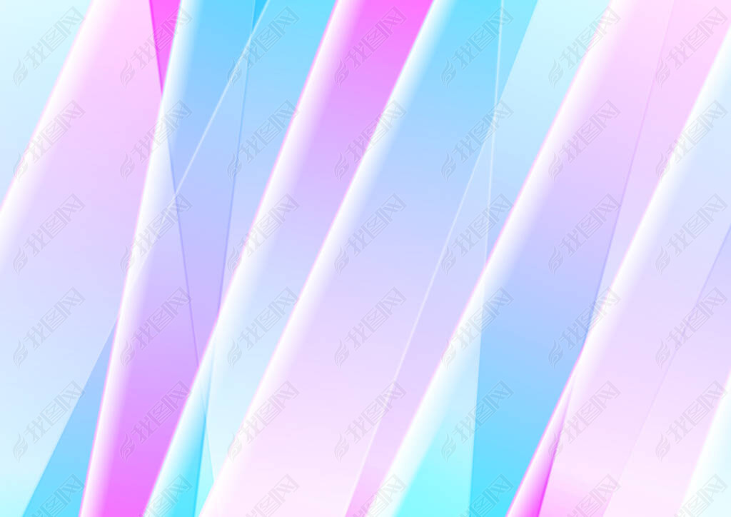 Blue and pink abstract background with smooth stripes. Bright corporate vector design