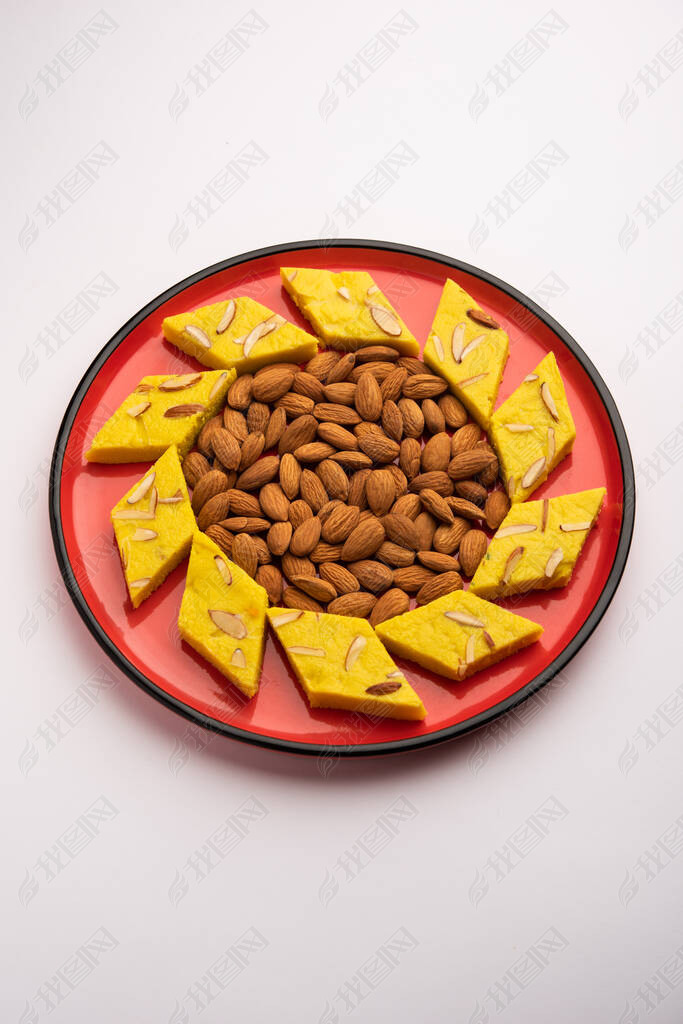 ӡʳ͵  ͷֳͷƣAlmond Sweet burfiMithai 