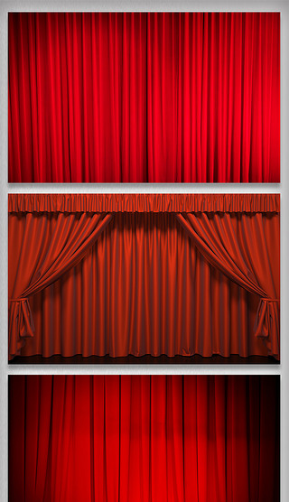红色背景设计素材创意背景|红色幕布绸缎背景设计素材