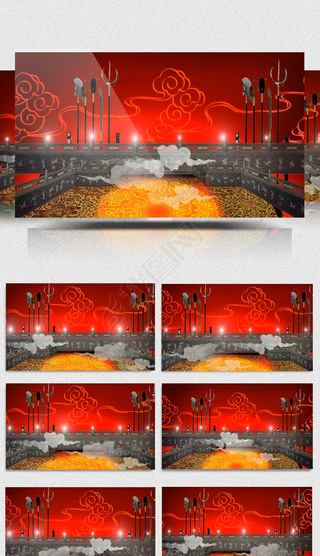 戏曲相声比武台视频素材