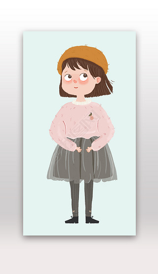 人偶娃娃插画|手绘娃娃