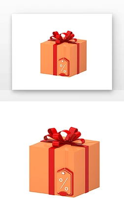 3dmax促销礼盒优惠券小元素3D模型