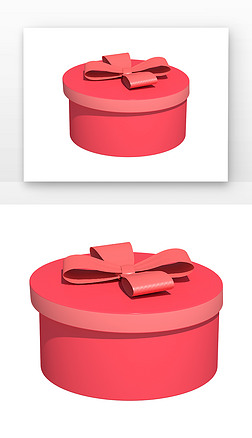 C4D新年礼盒3d渲染元素