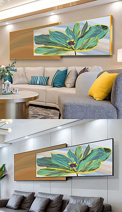 叠加画画中画装饰画现代简约