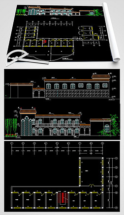 CAD苗圃管理房设计图