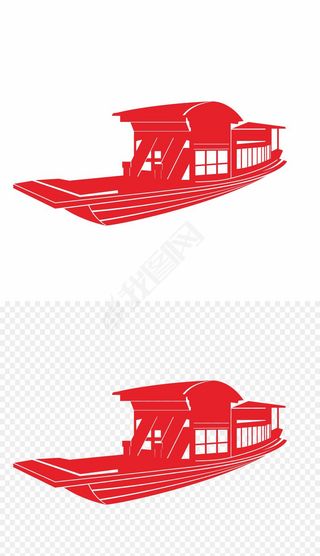 嘉兴南湖红船手绘