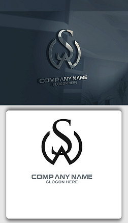 AS字母品牌logo