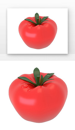 3D餐饮食材蔬菜西红柿