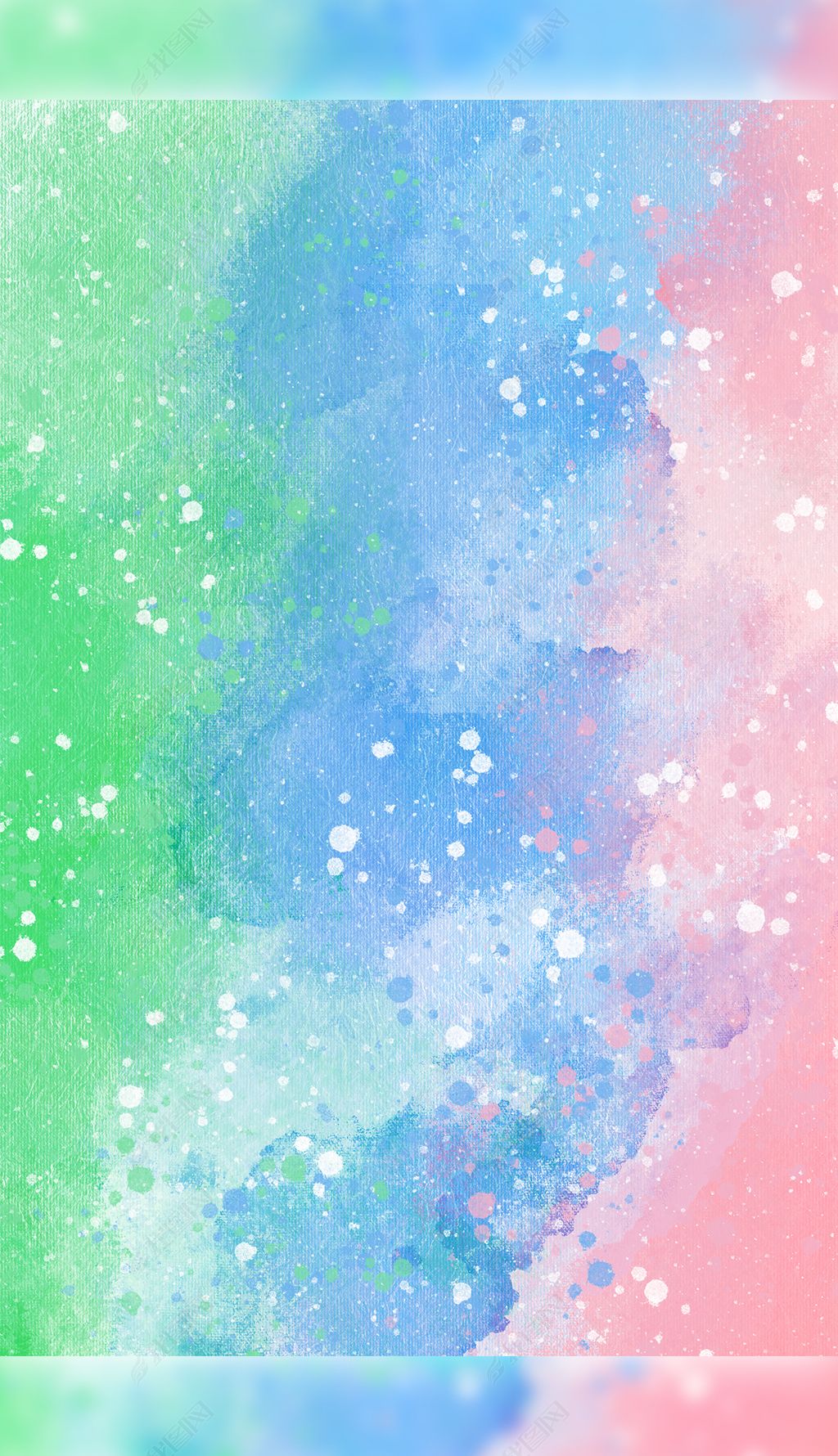 手绘粉绿蓝撞色渐变晕染水彩纹理背景素材简介我图网提供手绘粉绿蓝