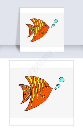 吐泡泡的热带小丑鱼