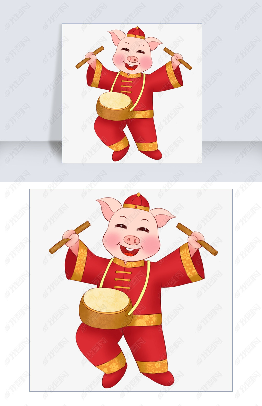 打鼓的小猪猪跳起舞来之猪猪系列二