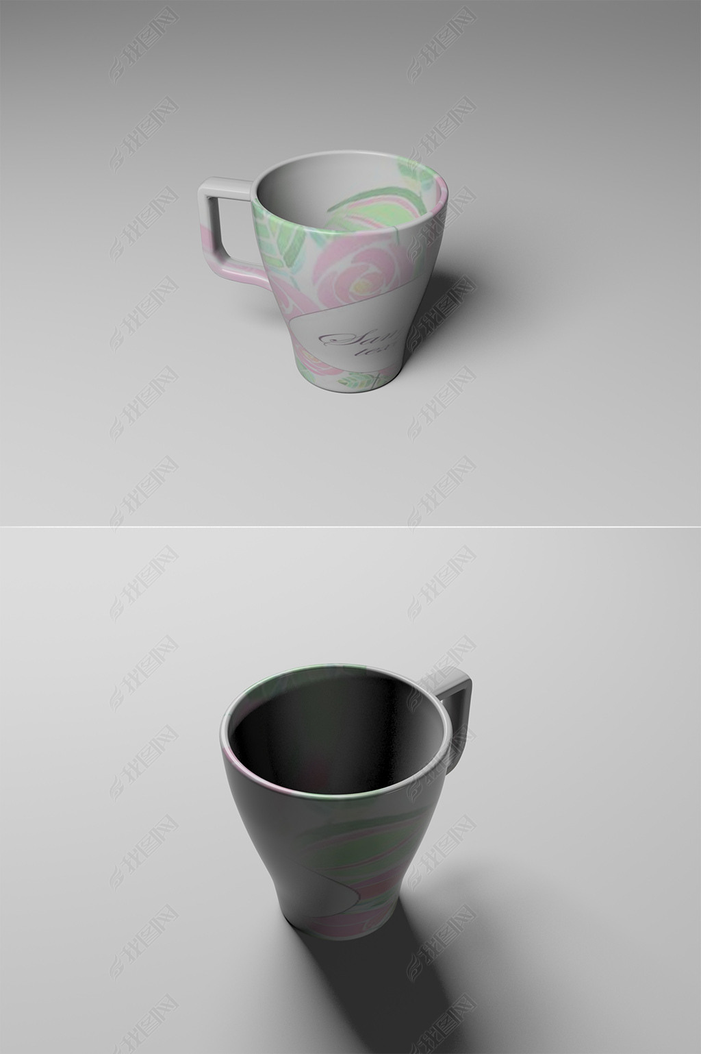 立体高清杯子建模