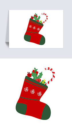 圣诞节圣诞袜圣诞装饰元素png