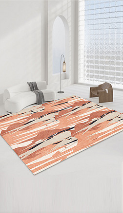 敦煌艺术地垫复古法式奶油风客厅地毯卧室床边毯