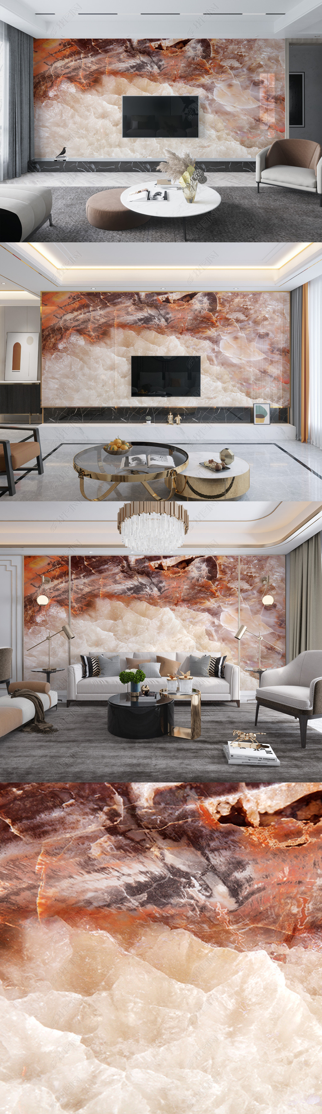 原创大理石纹理石材背景壁画版权可商用
