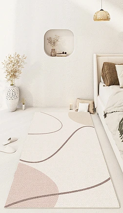 现代简约ins抽象几何床边毯客厅卧室地毯
