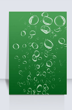 dark green background bubble