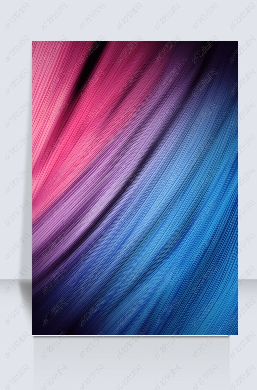 红蓝色光纤曲线线条壁纸背景