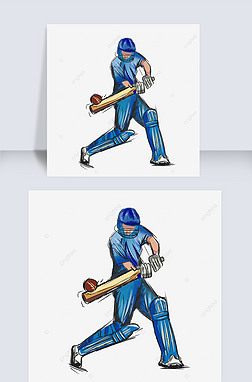 icc cricket world cup blue character