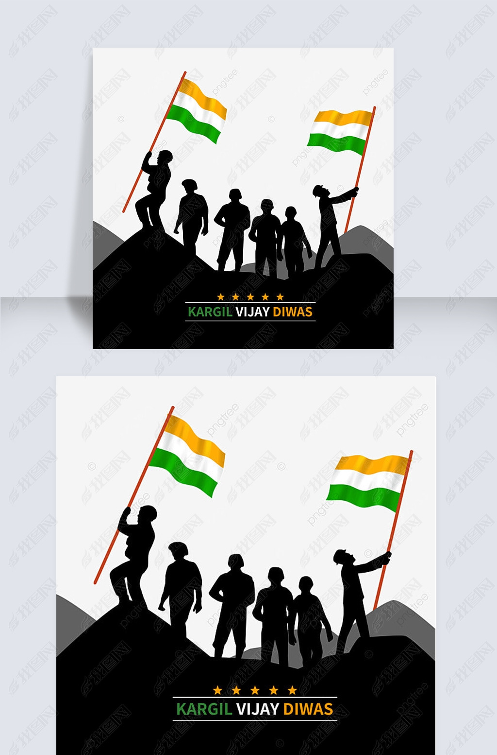 kargil vijay diwas the soldier carried flag