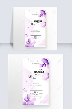 purple lees watercolor wedding invitation instagram story