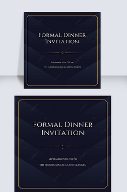 geometric style formal dinner invitation instagram story
