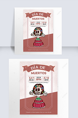day of the dead comic contracted activity posters