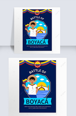 battle of boyac blue and creativity poster