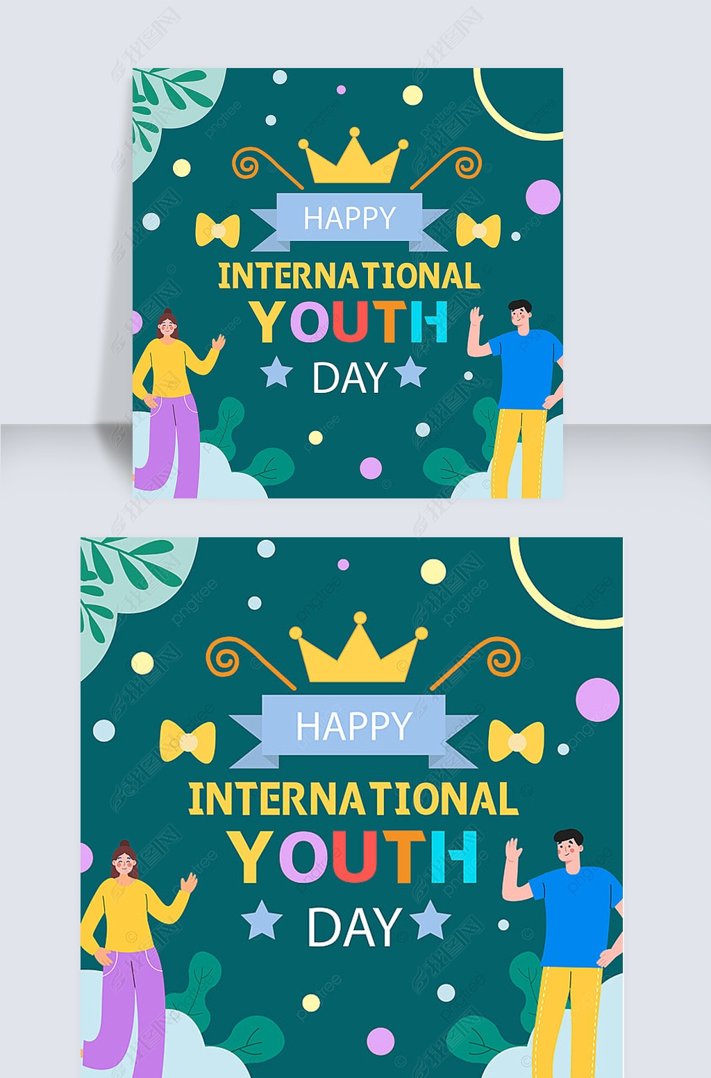 international youth day contracted social media post