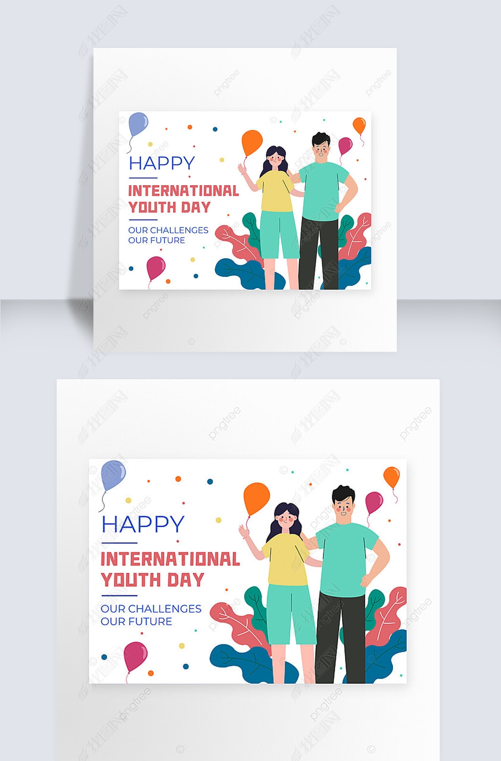 international youth day card