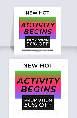 creative gradient sale instagram post collection with photo