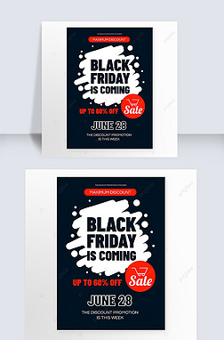 black friday discount poster