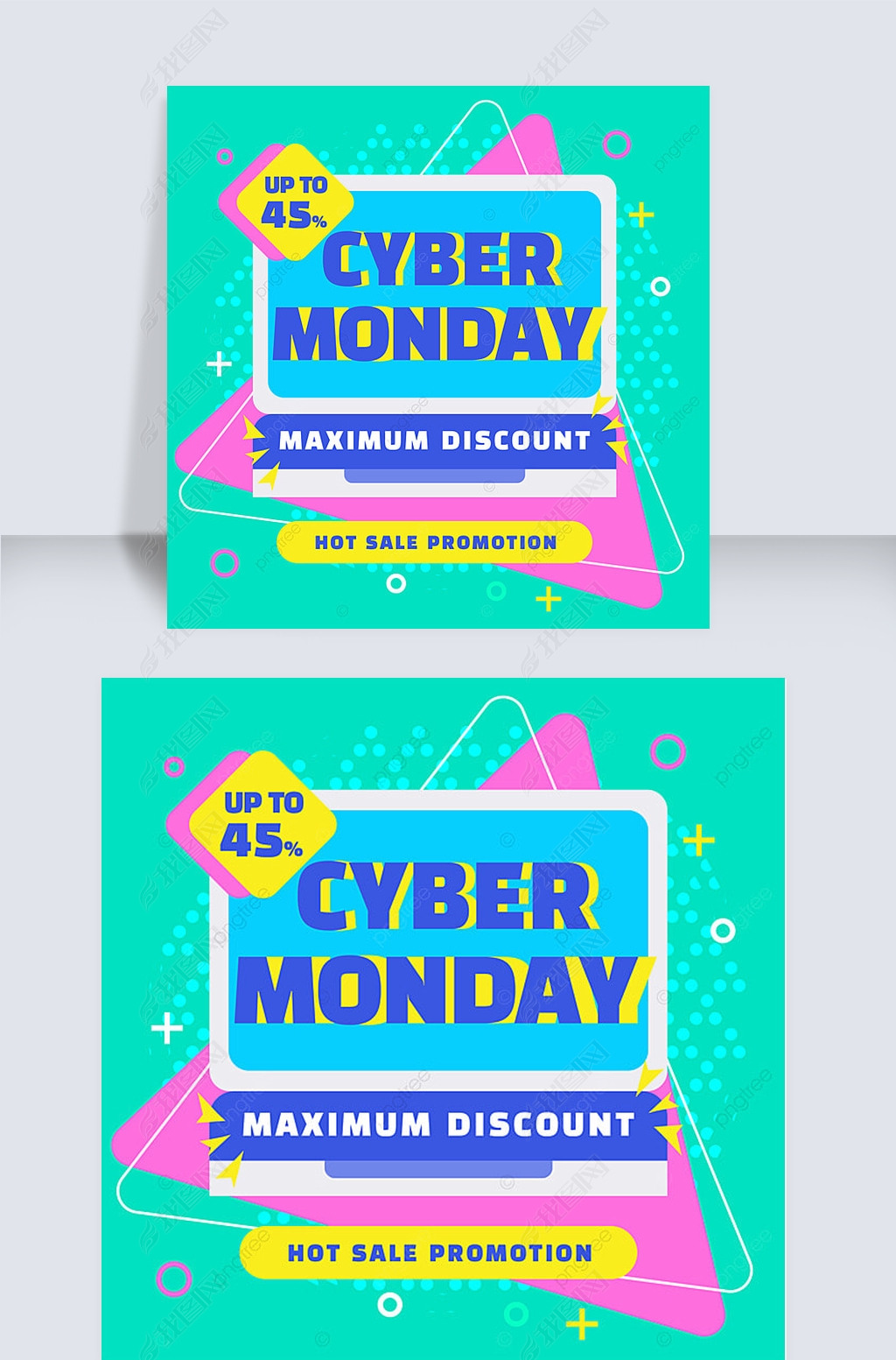 pink green network monday promotion