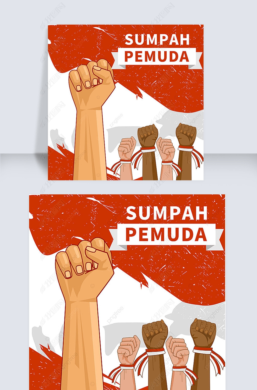 sumpah pemuda victory creative banner