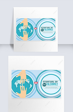 international day of tolerance banner hands