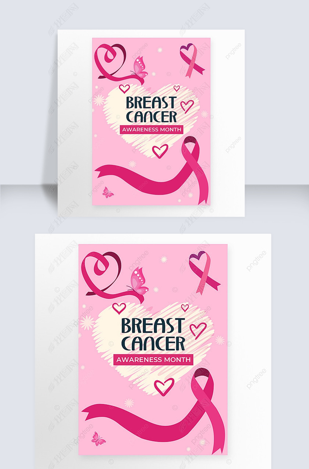 breast cancer awareness month creative posters