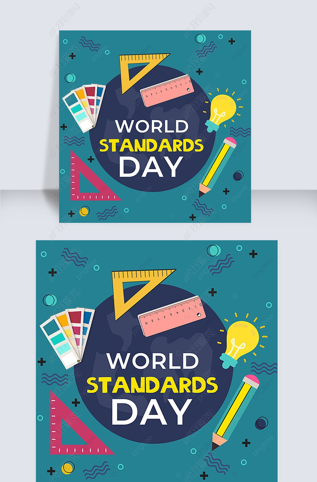 world standards day creative contracted social media post