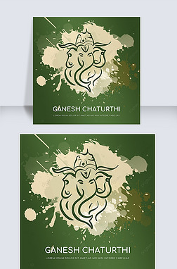 india ganesh chaturthi green social media post