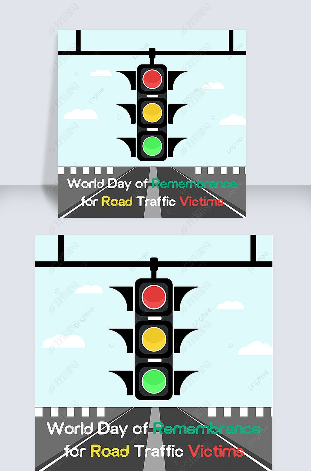 world day of remembrance for road traffic victims cartoon and fun social media post