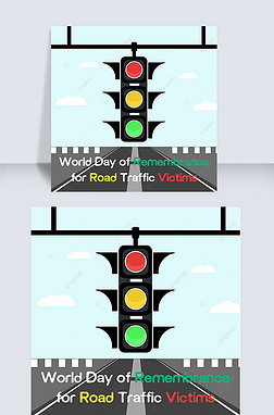 world day of remembrance for road traffic victims cartoon and fun social media post