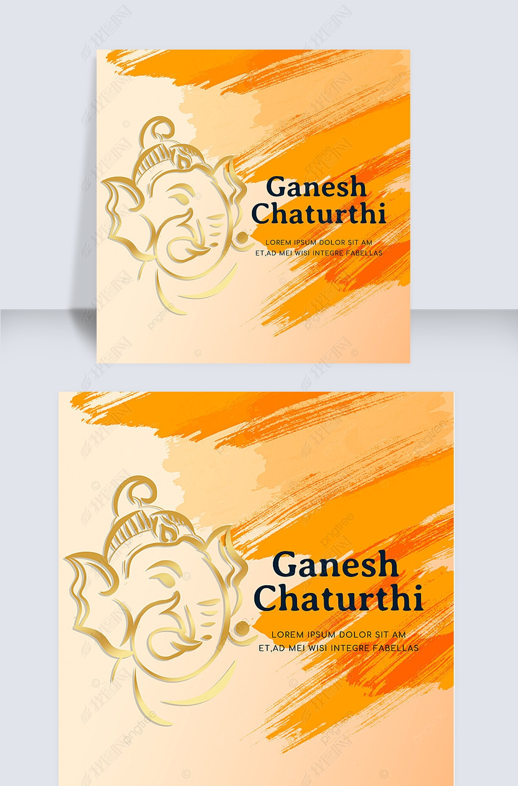 india ganesh chaturthi orange social media post