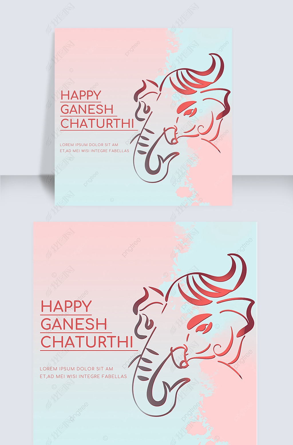 india ganesh chaturthi pink social media post