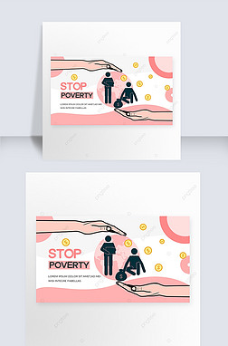 international day for the eradication of poverty pink white
